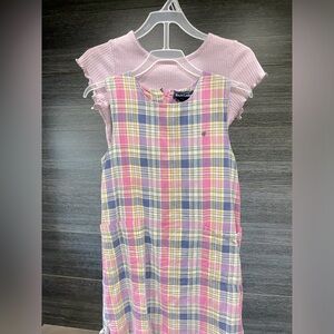 Polo Ralf Lauren Sleeveless Madras Plaid Fit-And-Flare Dress